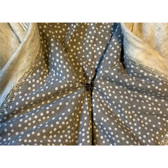 Free People Cardigan Women S/P Cream Gray Open Front Lined Wool Blend Boho Vneck - Picture 6 of 9